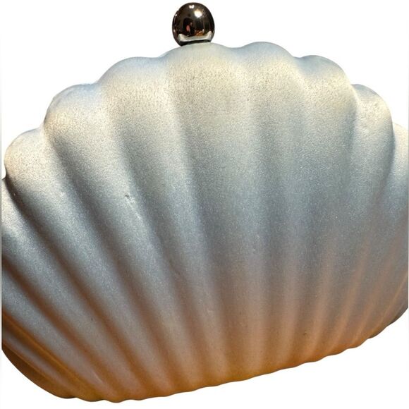 INC International Concepts Seashell Minaudiere Satin Crossbody - Picture 6 of 6